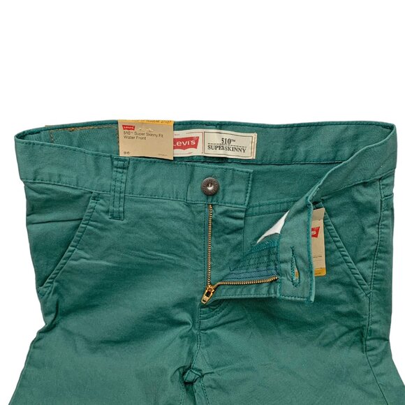 LEVIS 510 Waterfront Green Super Skinny Pants Jeans - Picture 7 of 9